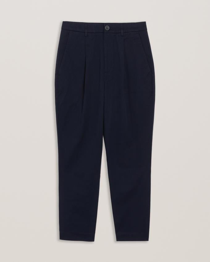 Pantalon Ted Baker High Rise Carrot Leg Bleu Foncé Femme | BMS-71085736